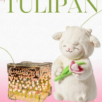 PELUCHE CORDEITO TULIPAN + TULIPAN INFINITO CAJA DE REGALO